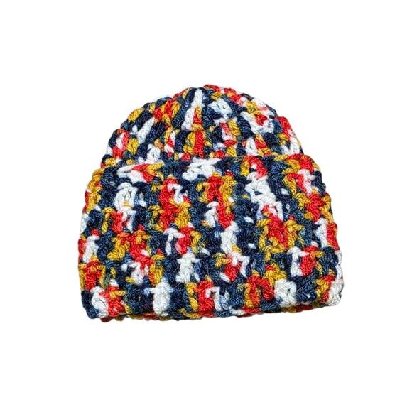 Newborn Baby Winter Hat Handmade Knit Beanie Fashion Striped - Picture 7 of 7